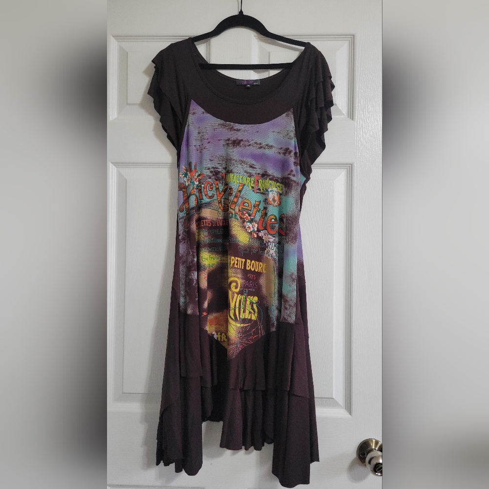 La-El Couture Graphic Dress